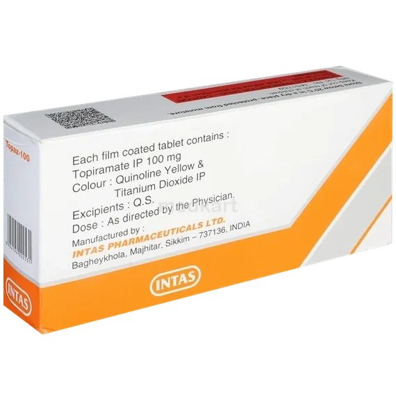 topaz 100mg tablet 15's